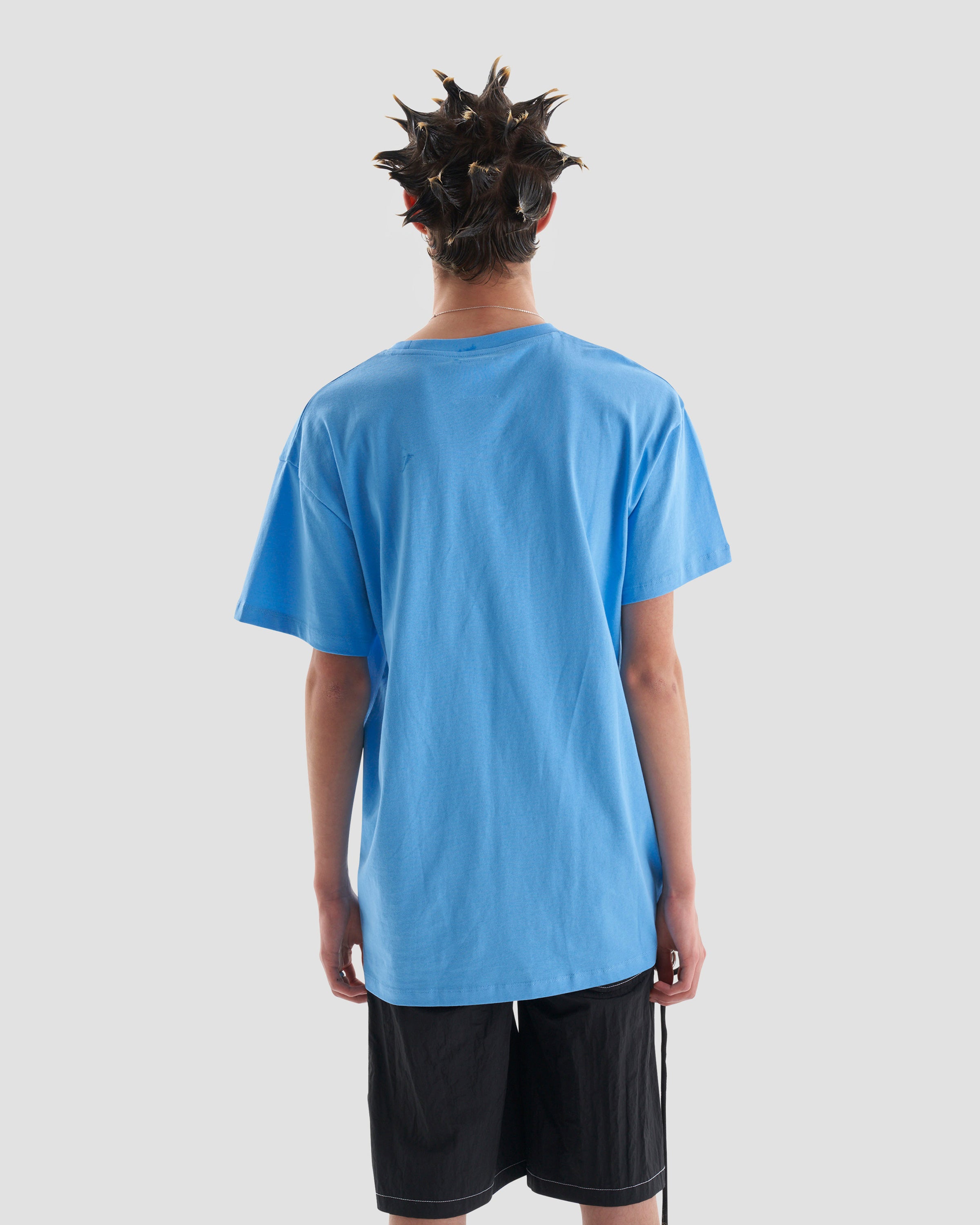 Nostalgia Graphic Oversized T-Shirt in Blue